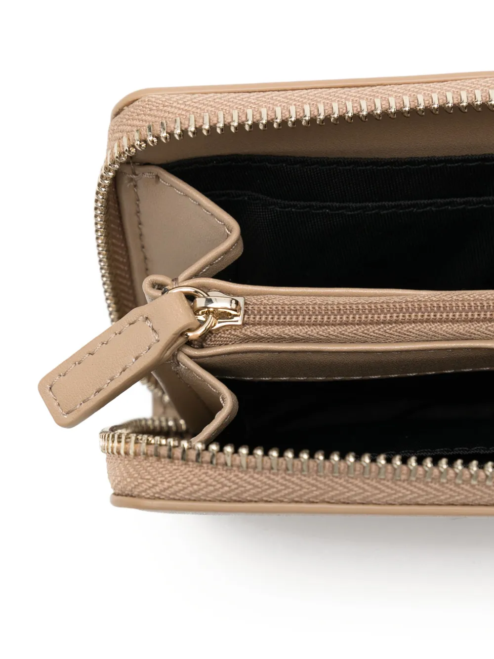 Lacoste Portemonnee met rits Beige