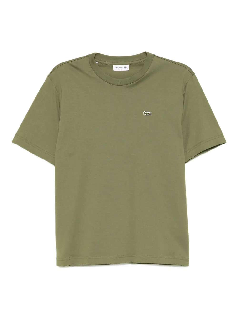 Lacoste Katoenen T-shirt met logopatch Groen