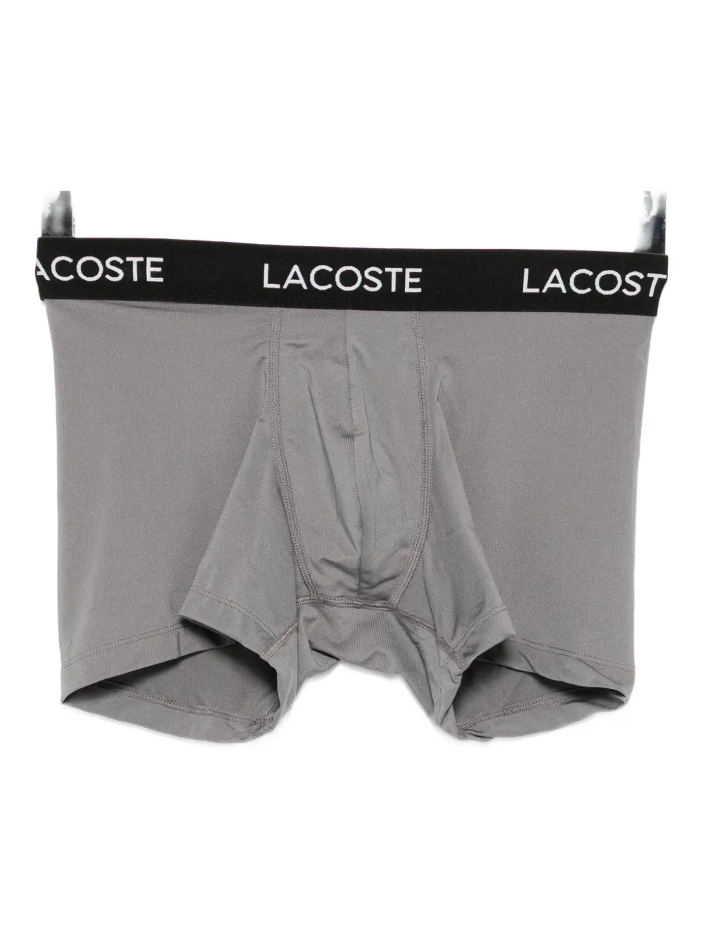 Lacoste Drie boxershorts met logoband Wit
