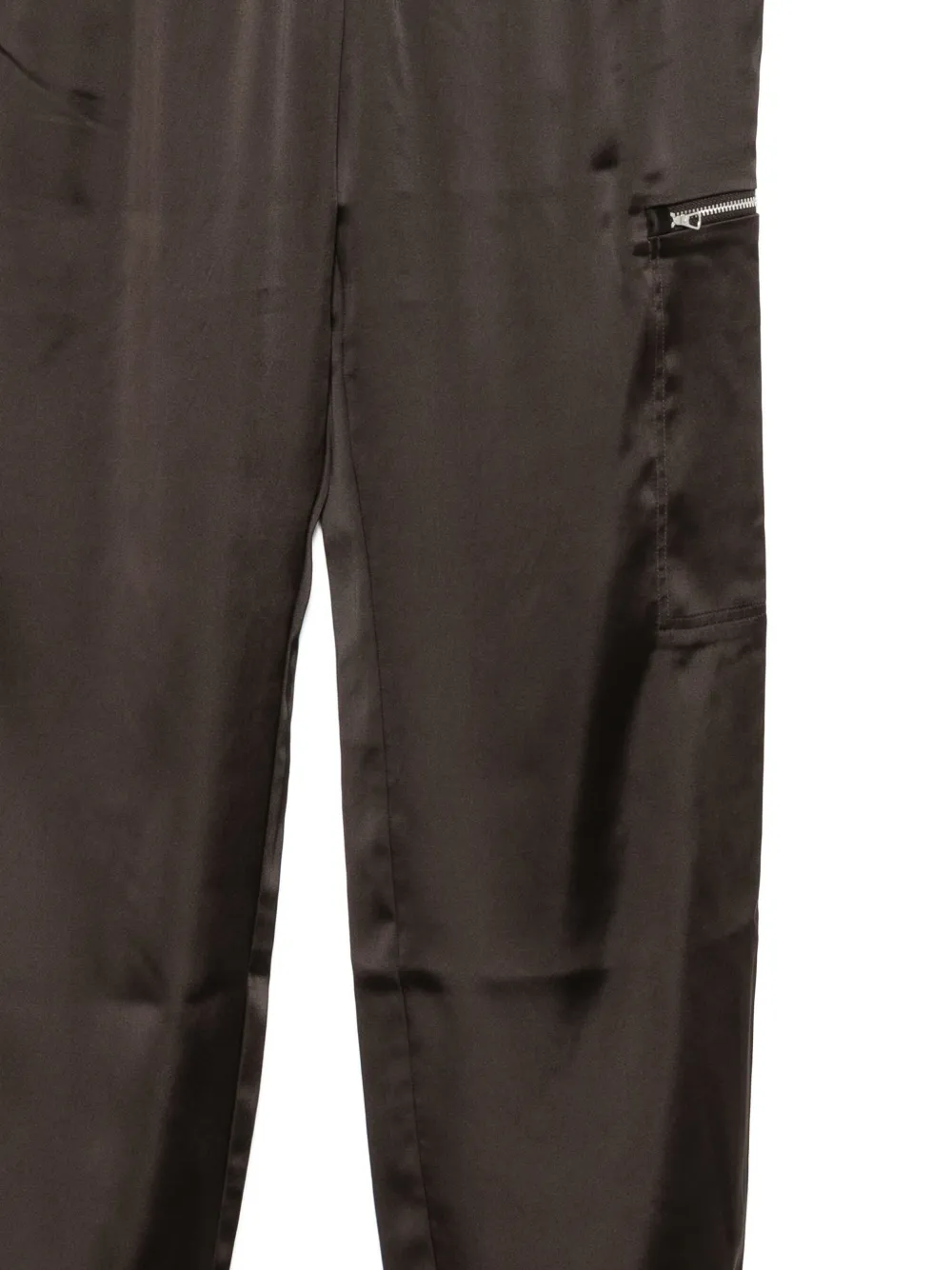 Lacoste Logo-embroidered Trousers In Brown