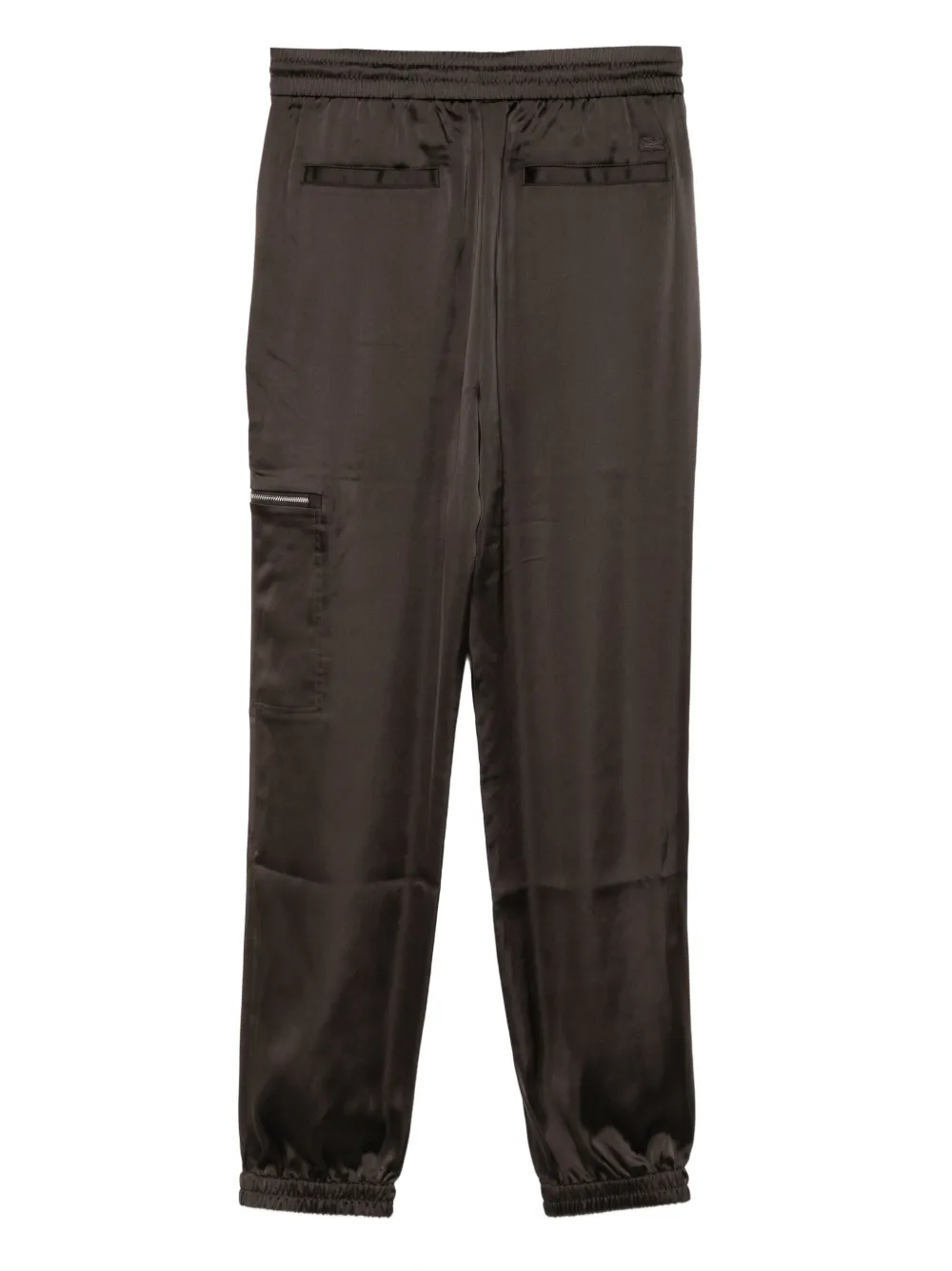 Lacoste Broek met geborduurd logo - Bruin