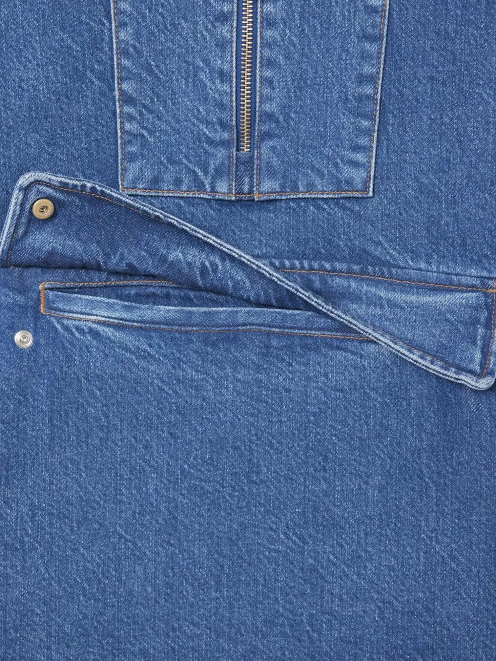 Lacoste Denim trui met capuchon - Blauw