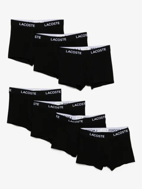 Lacoste logo-waistband boxer briefs (set of seven)