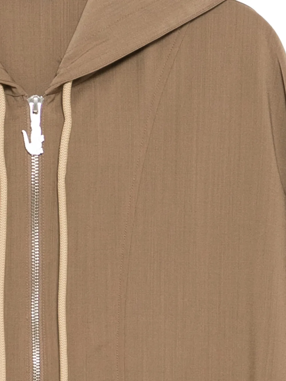 Lacoste Hoodie met geborduurd logo Bruin