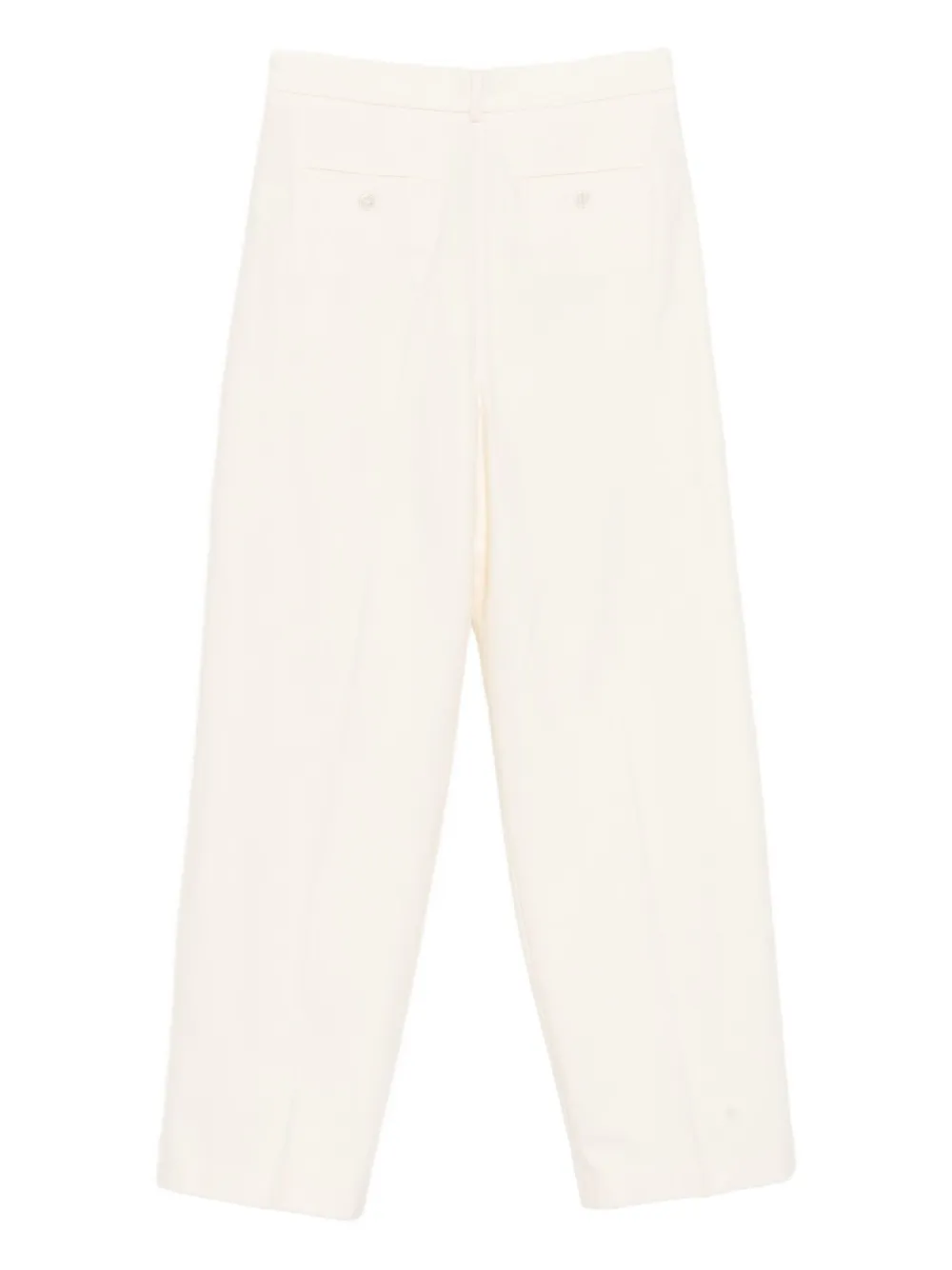 Lacoste logo-embroidered trousers - Beige