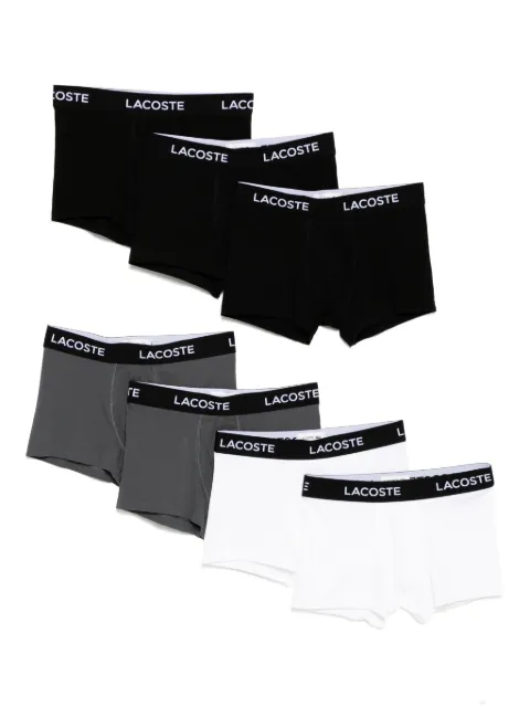 Lacoste logo-waistband boxer briefs (set of seven)