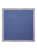 Lacoste geometric-pattern scarf - Blue