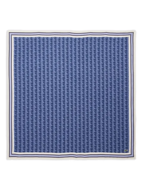 Lacoste geometric-pattern scarf