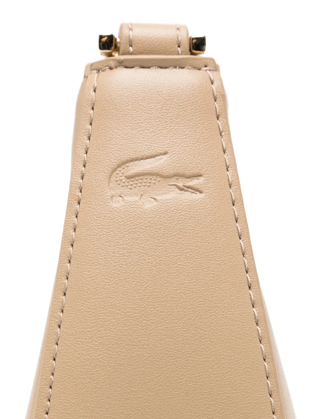 Lacoste Halvemaanvormige tas met logo-applicatie Bruin