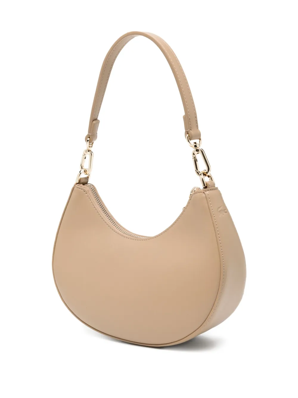 Lacoste Halvemaanvormige tas met logo-applicatie Bruin