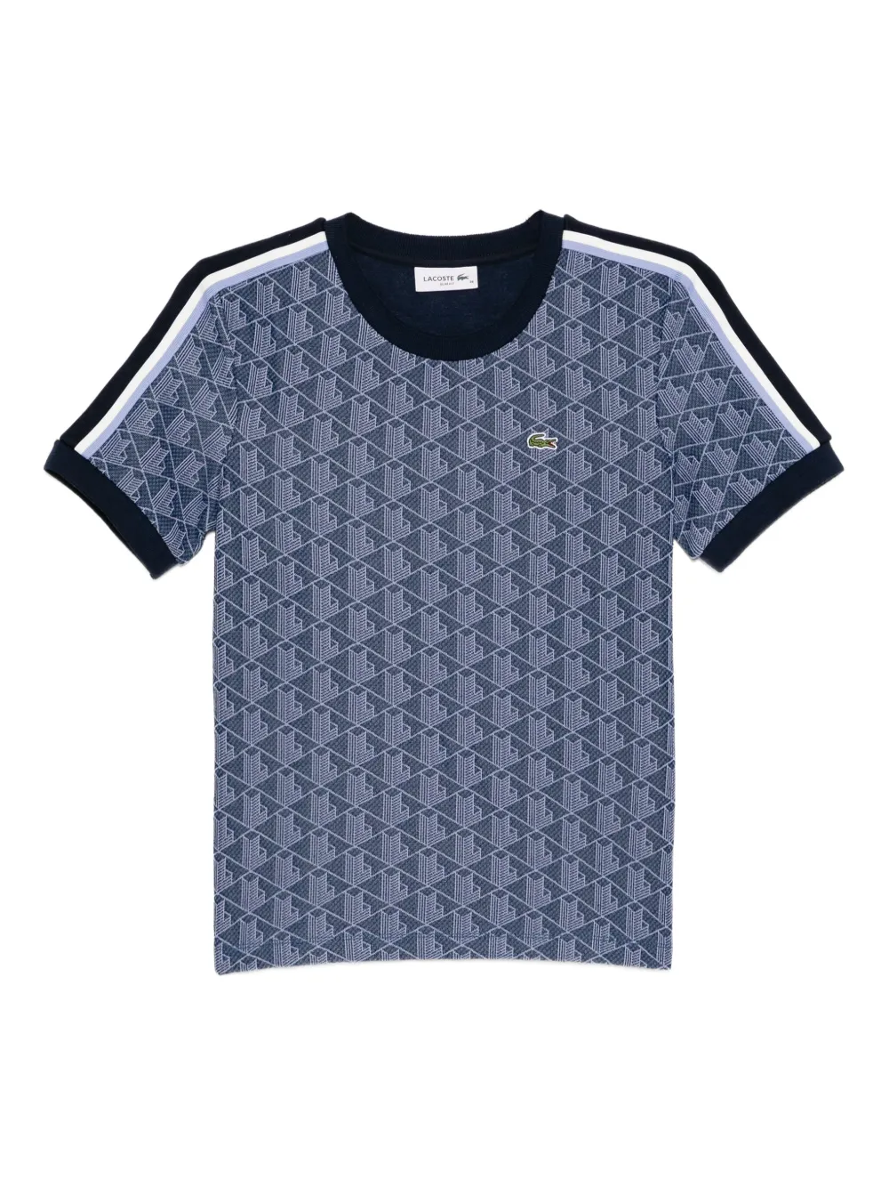 Lacoste monogram T-shirt | Blue | Image 1