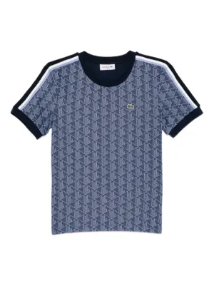 Lacoste モノグラム ポロシャツ | ブルー | FARFETCH JP