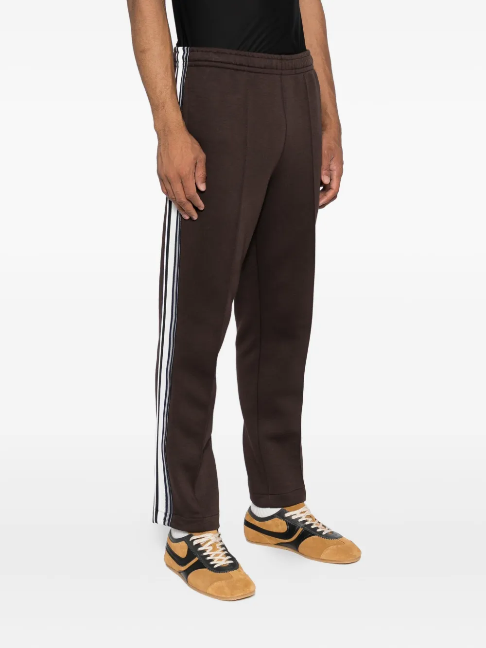 Lacoste Broek met geborduurd logo Bruin