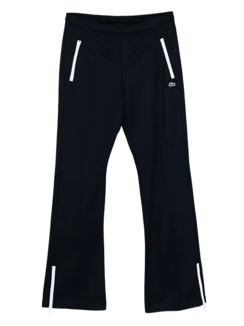 Lacoste logo-embroidered flared trousers