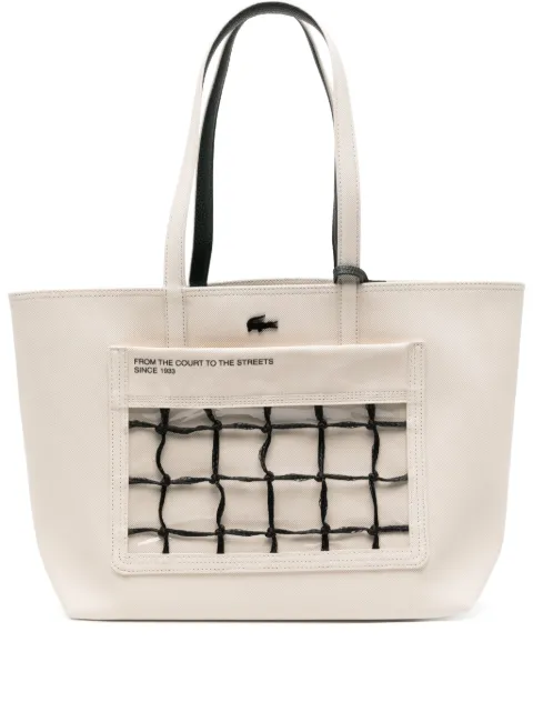 Lacoste logo-plaque tote bag