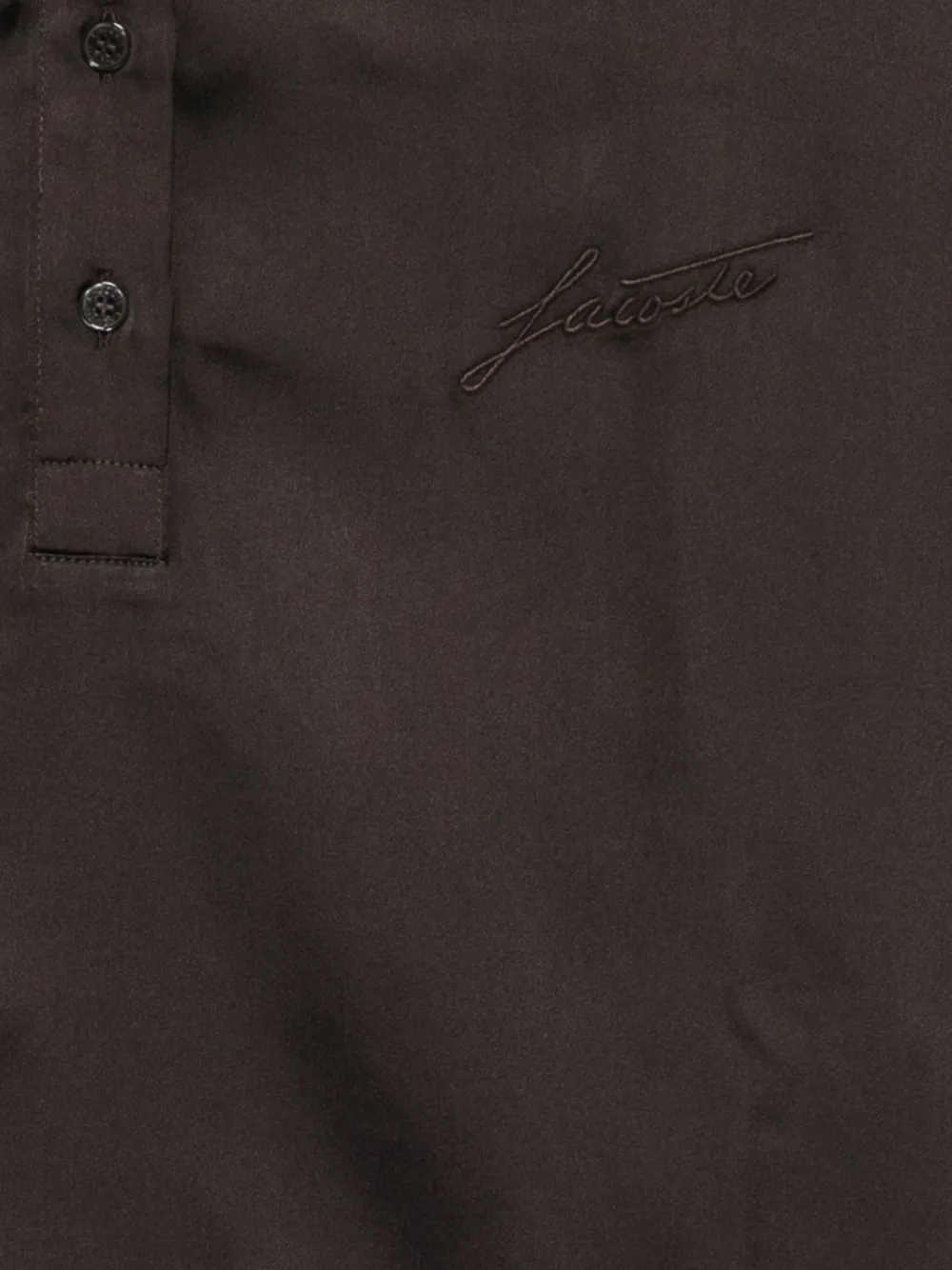Lacoste Poloshirt met geborduurd logo Bruin