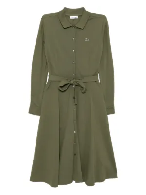 calvin klein green dress long sleeve Calvin Klein Jeans long-sleeve Shirt Dress | Green