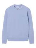 Lacoste logo-embroidered crew-neck sweatshirt - Blue