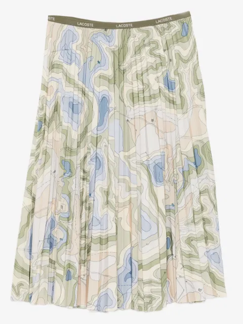 Lacoste all-over print pleated skirt 