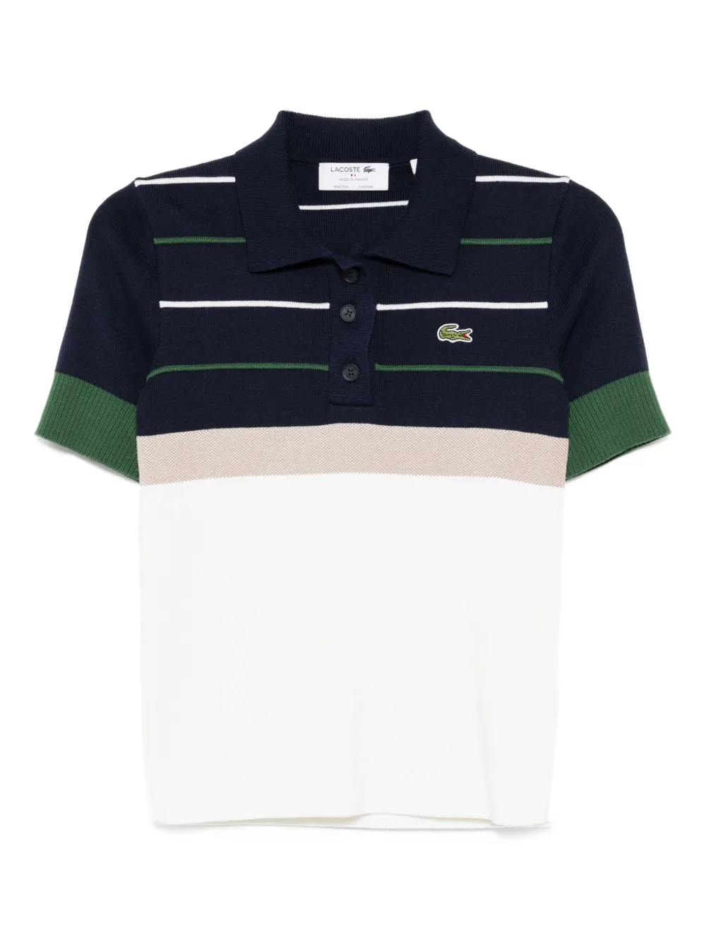 Lacoste Gestreepte polotop Blauw