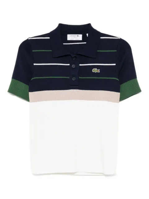 Lacoste striped polo top