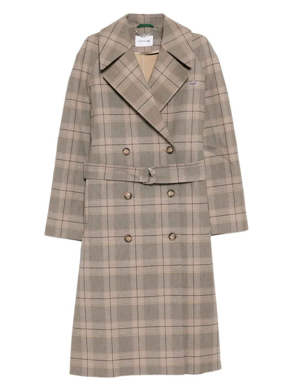 Lacoste plaid coat | Neutrals | Image 1