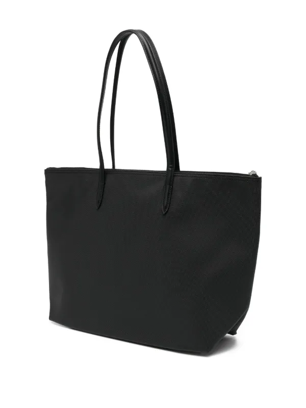 Lacoste logo-embroidered Tote Bag | Black | FARFETCH