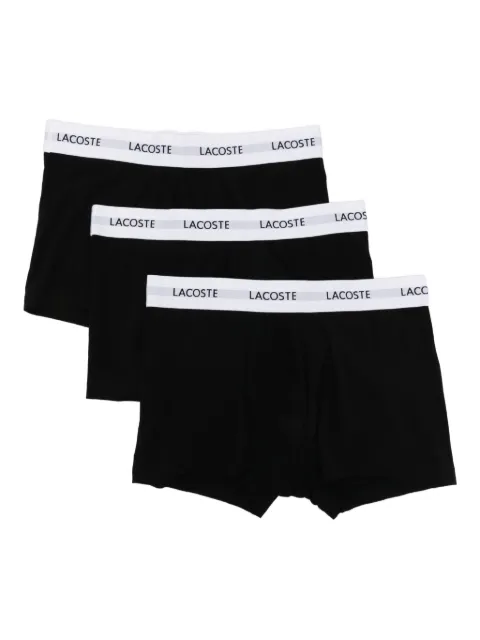 Lacoste logo-waistband stretch trunks (set of three)