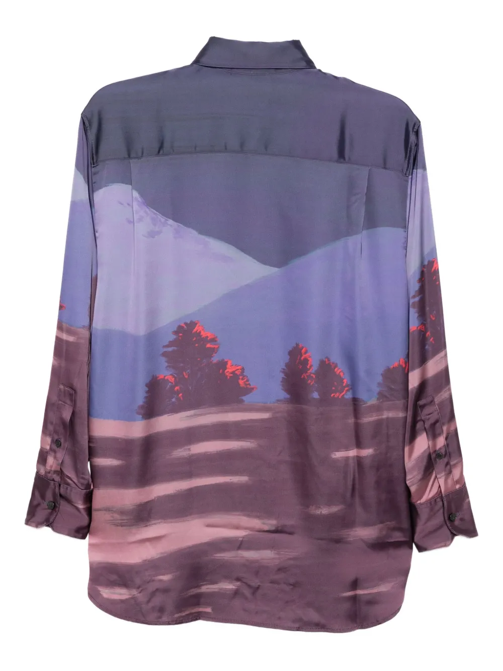 Lacoste Shirt met print - Paars