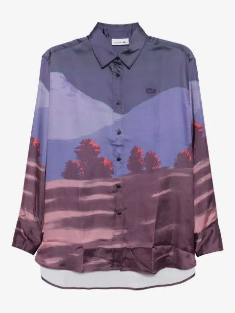 Lacoste all-over print shirt