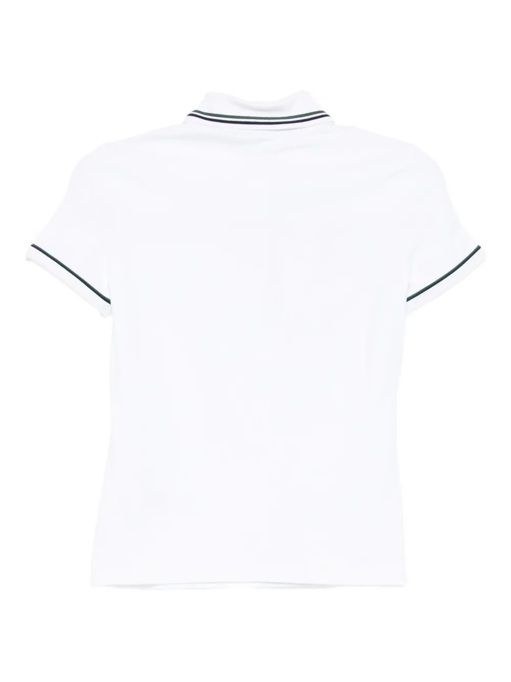 Lacoste logo-embroidered polo shirt Wit