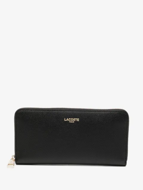 Lacoste logo-print leather wallet