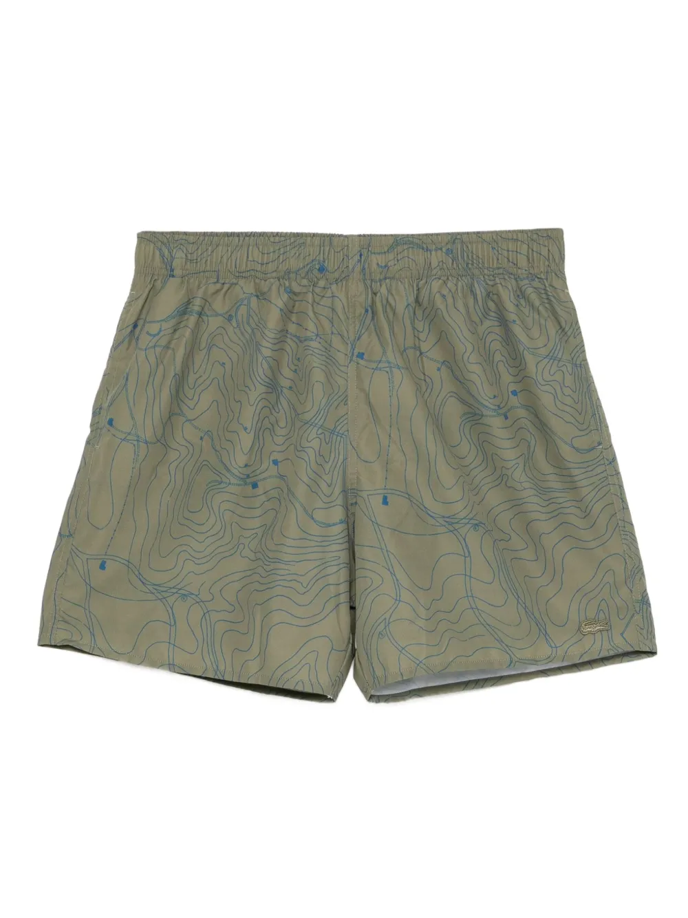 Lacoste ロゴ トランクス水着 - グリーン Lacoste ロゴ トランクス水着 - グリーン