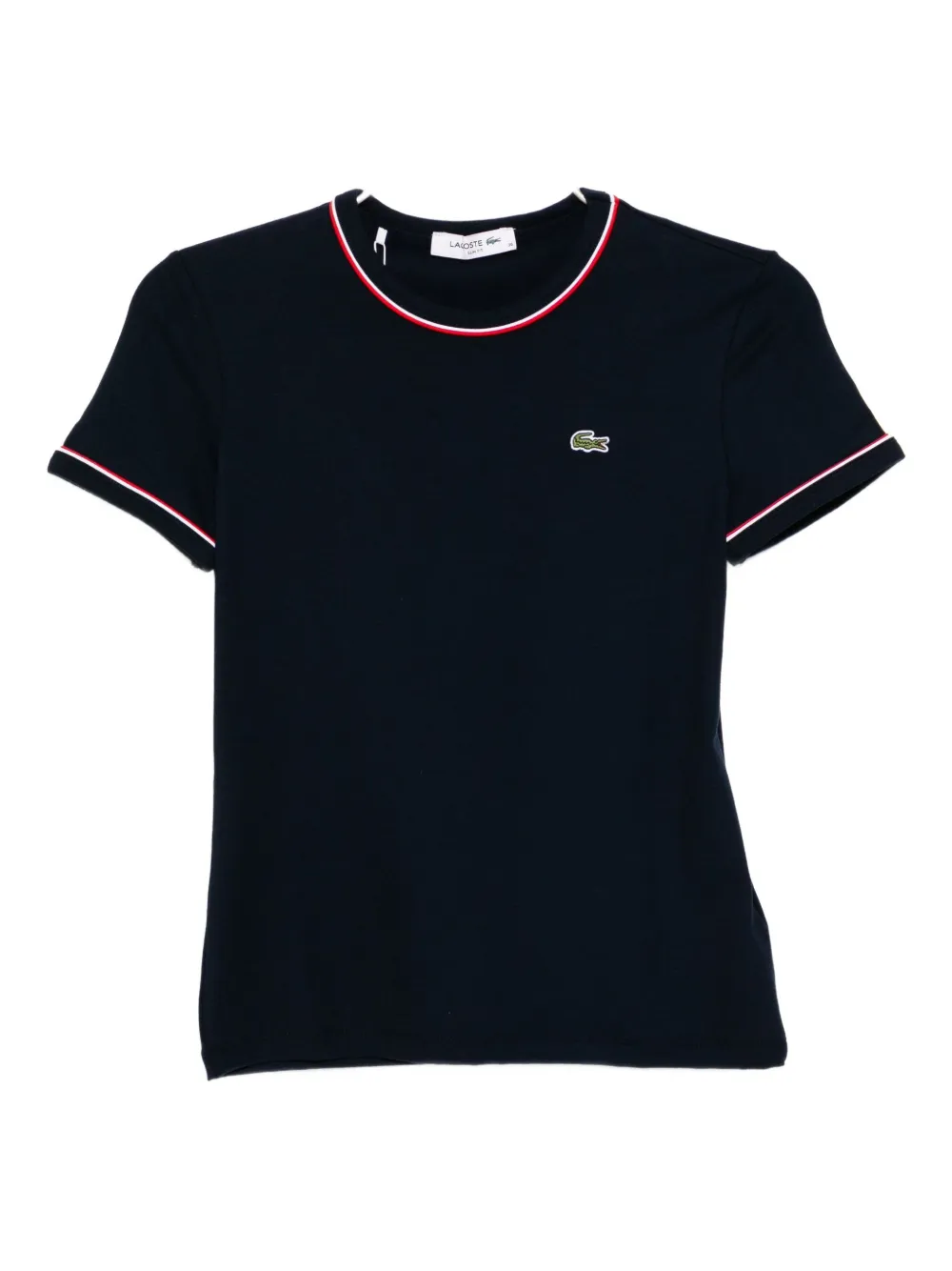Lacoste Logo-embroidered T-shirt In Blue