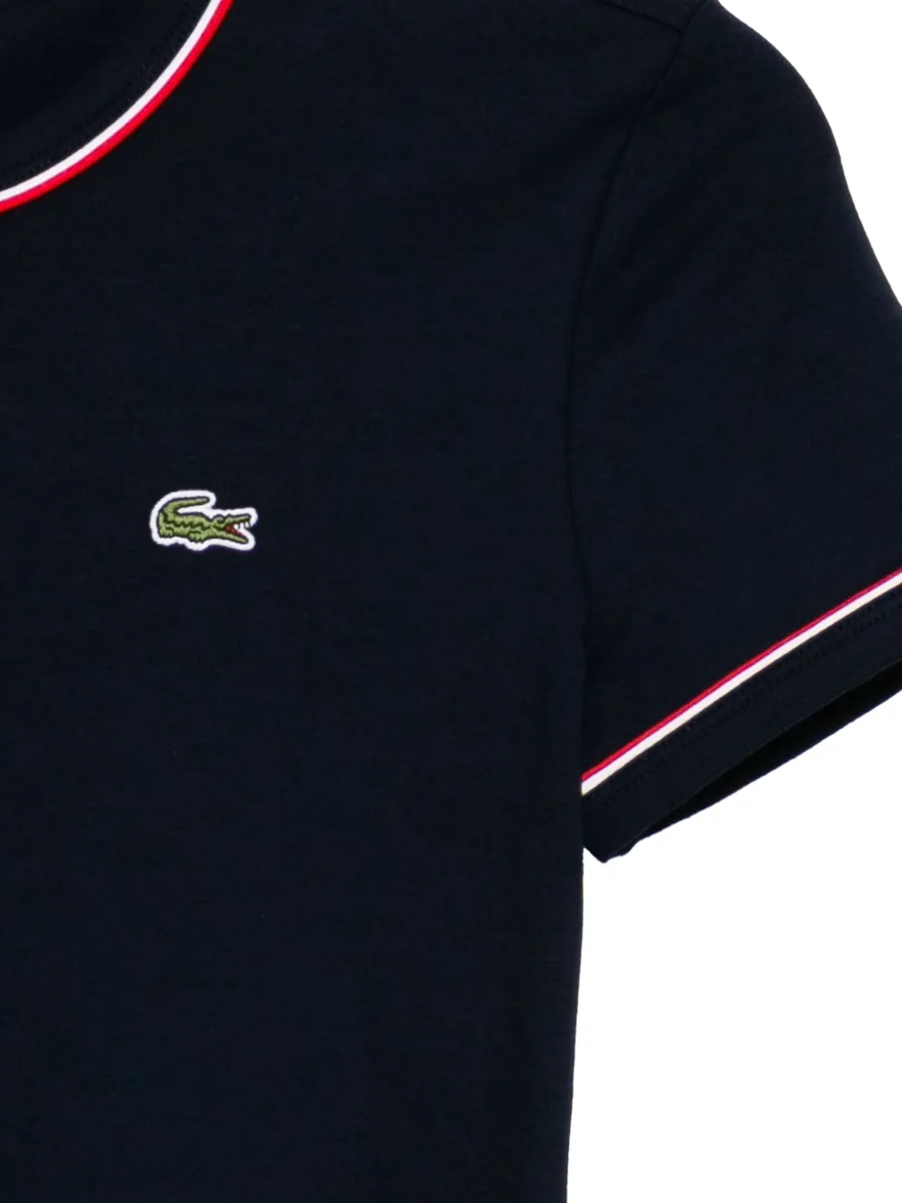 Lacoste T-shirt met geborduurd logo Blauw