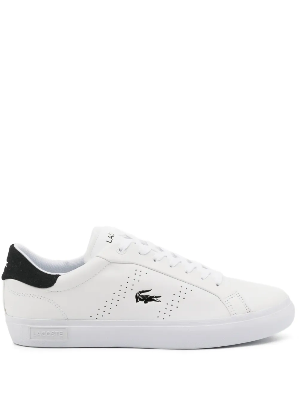 Lacoste Powercourt 2.0 leren sneakers Wit