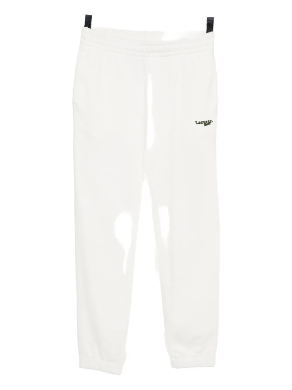 Lacoste Logo-embroidered Track Trousers In White