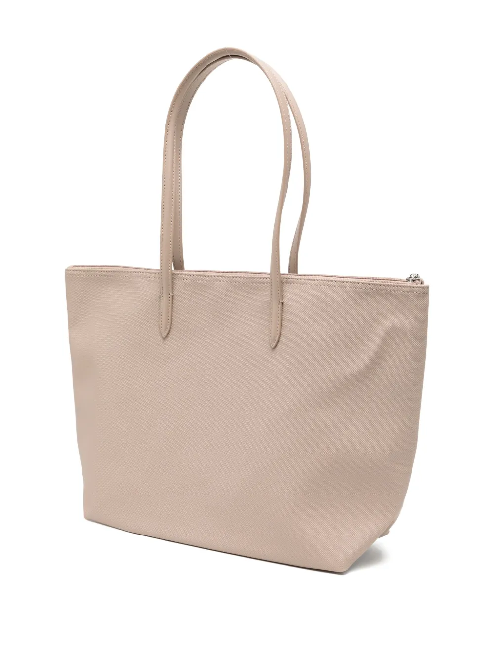 Lacoste logo-embroidered tote bag - Beige