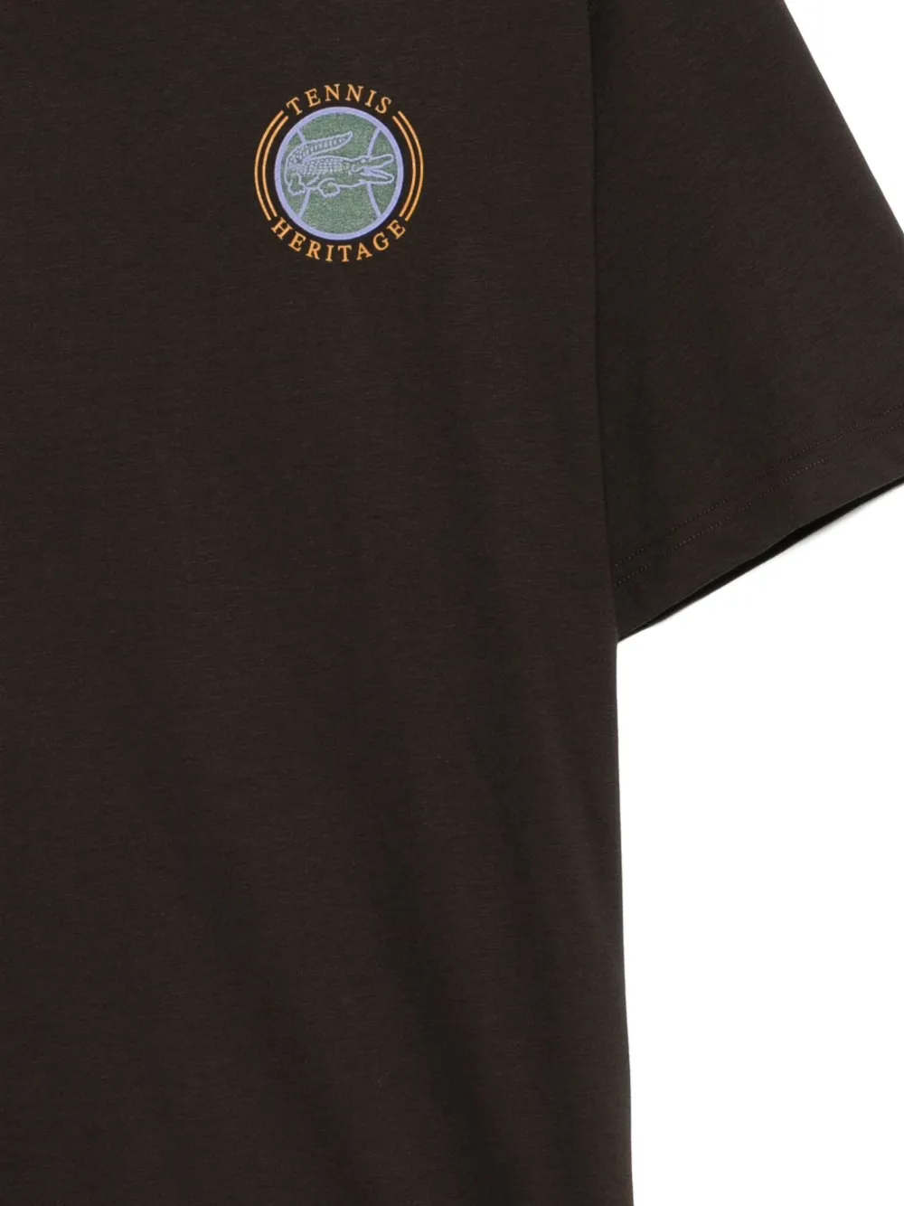 Lacoste Printed Jersey T-shirt In Black