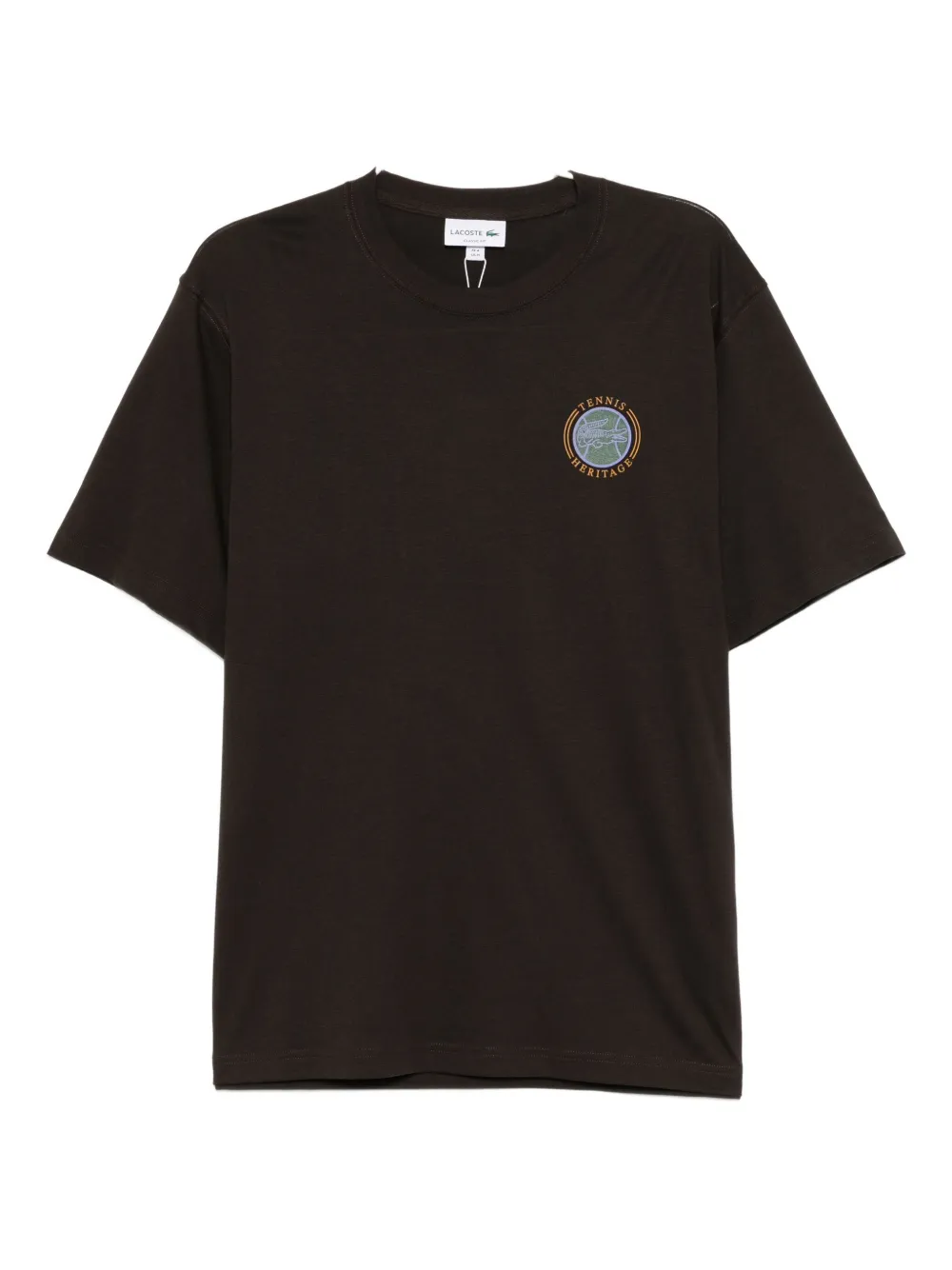 Lacoste Printed Jersey T-shirt In Black