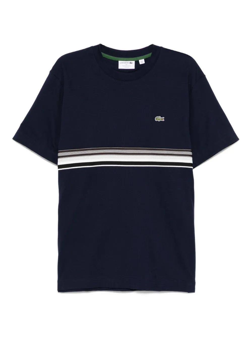Lacoste T-shirt met geborduurd logo Blauw