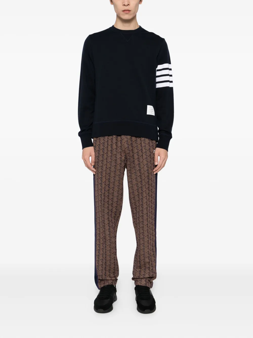 Lacoste Broek met logopatch - Bruin