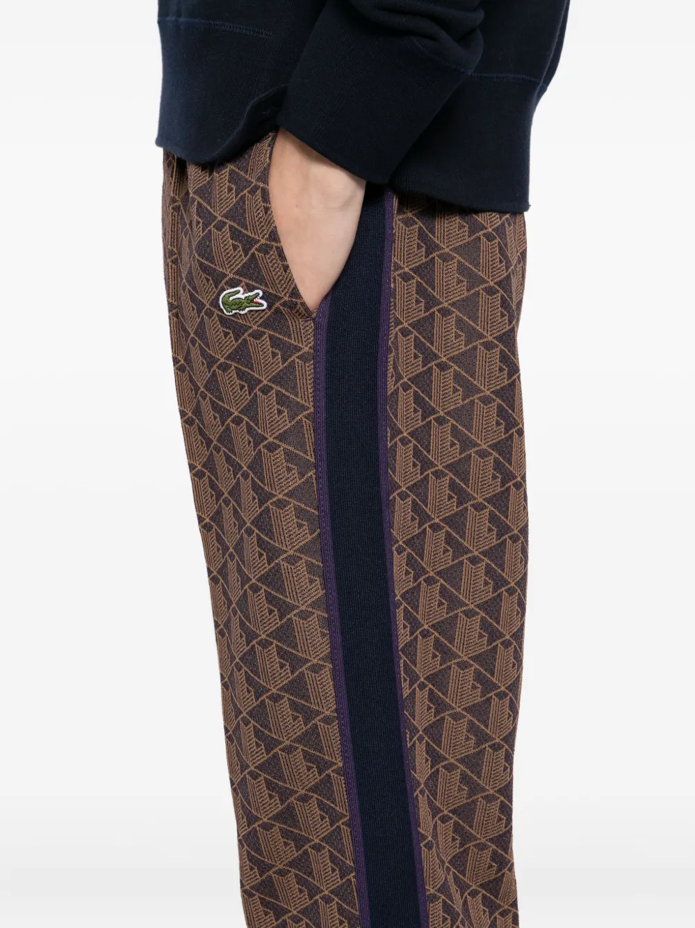 Lacoste Broek met logopatch Bruin