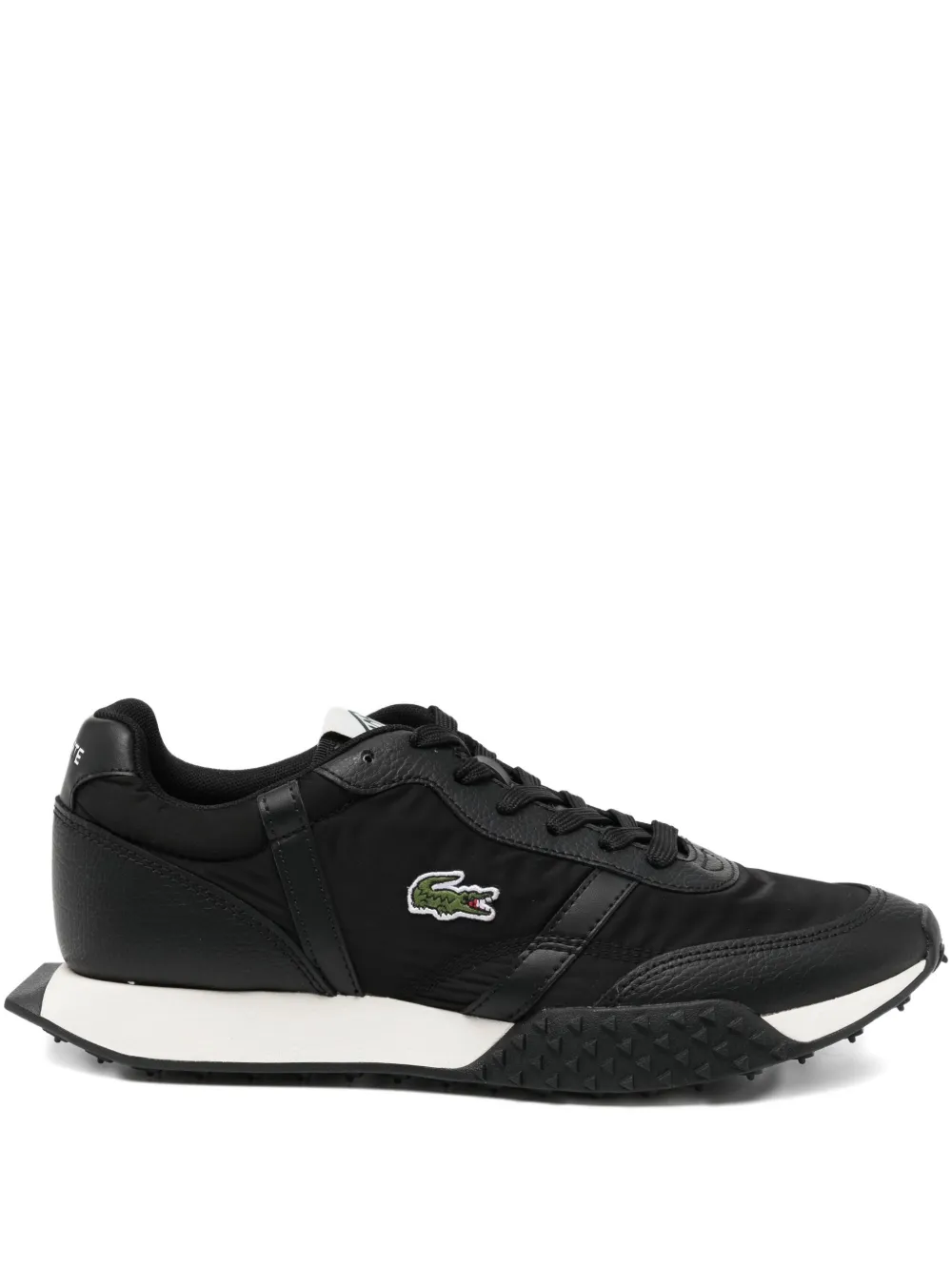 Lacoste logo-embroidered trainers Black