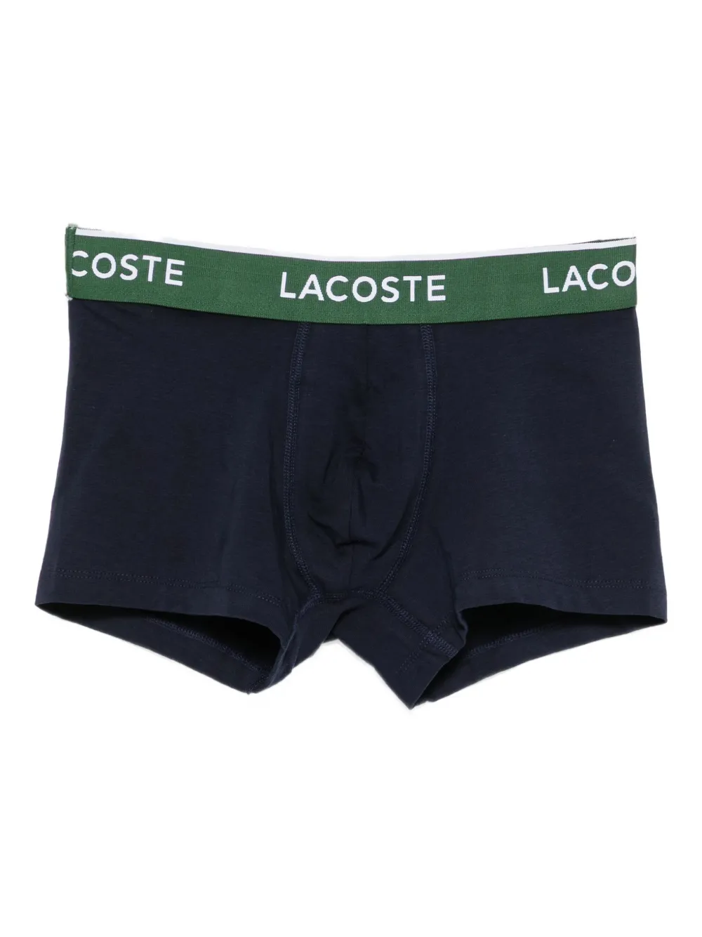 Lacoste Drie boxershorts met logoband Blauw