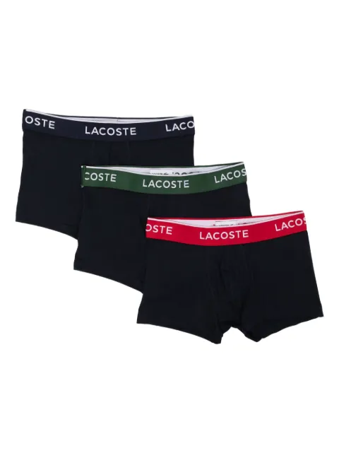 Lacoste logo-waistband boxer briefs (set of three)
