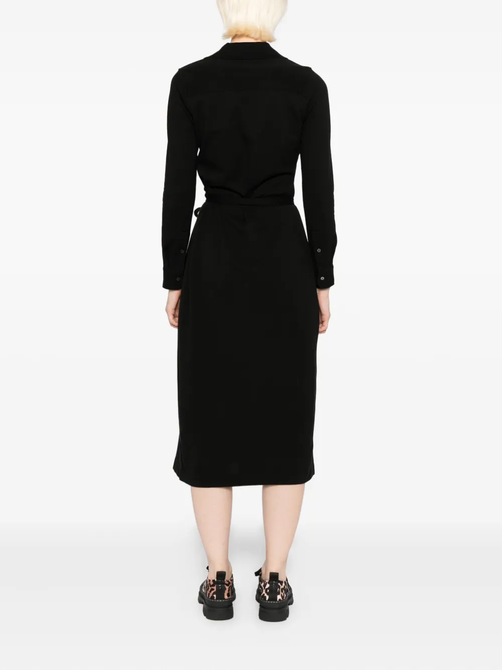Lacoste Jurk met logopatch Zwart