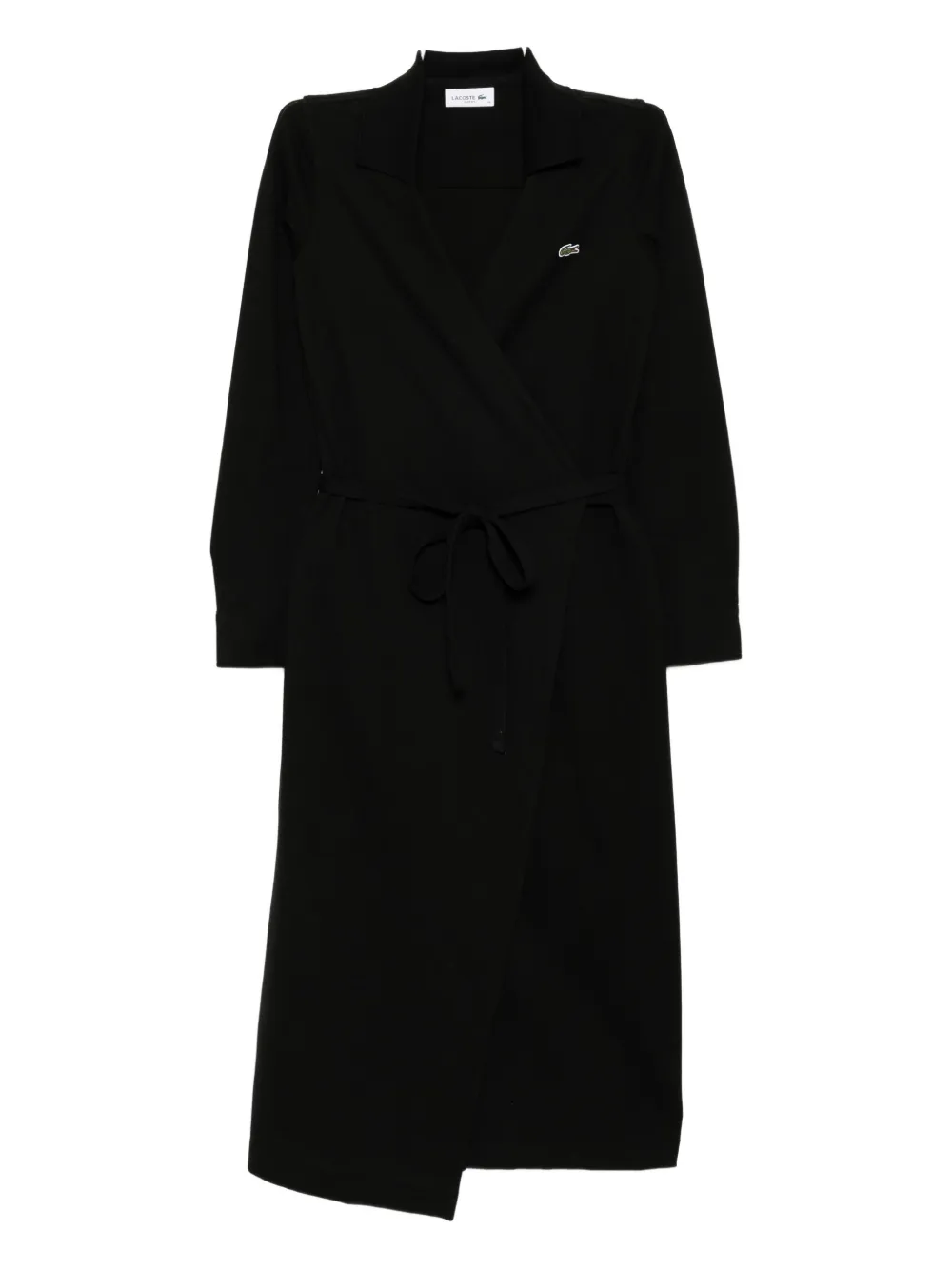 Lacoste Jurk met logopatch Zwart