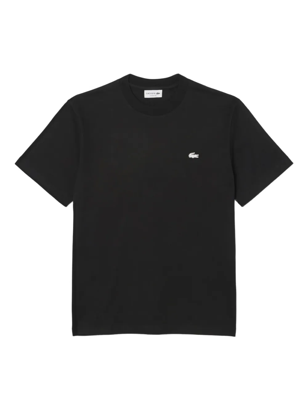 Lacoste Embroidered-crocodile T-shirt In Black