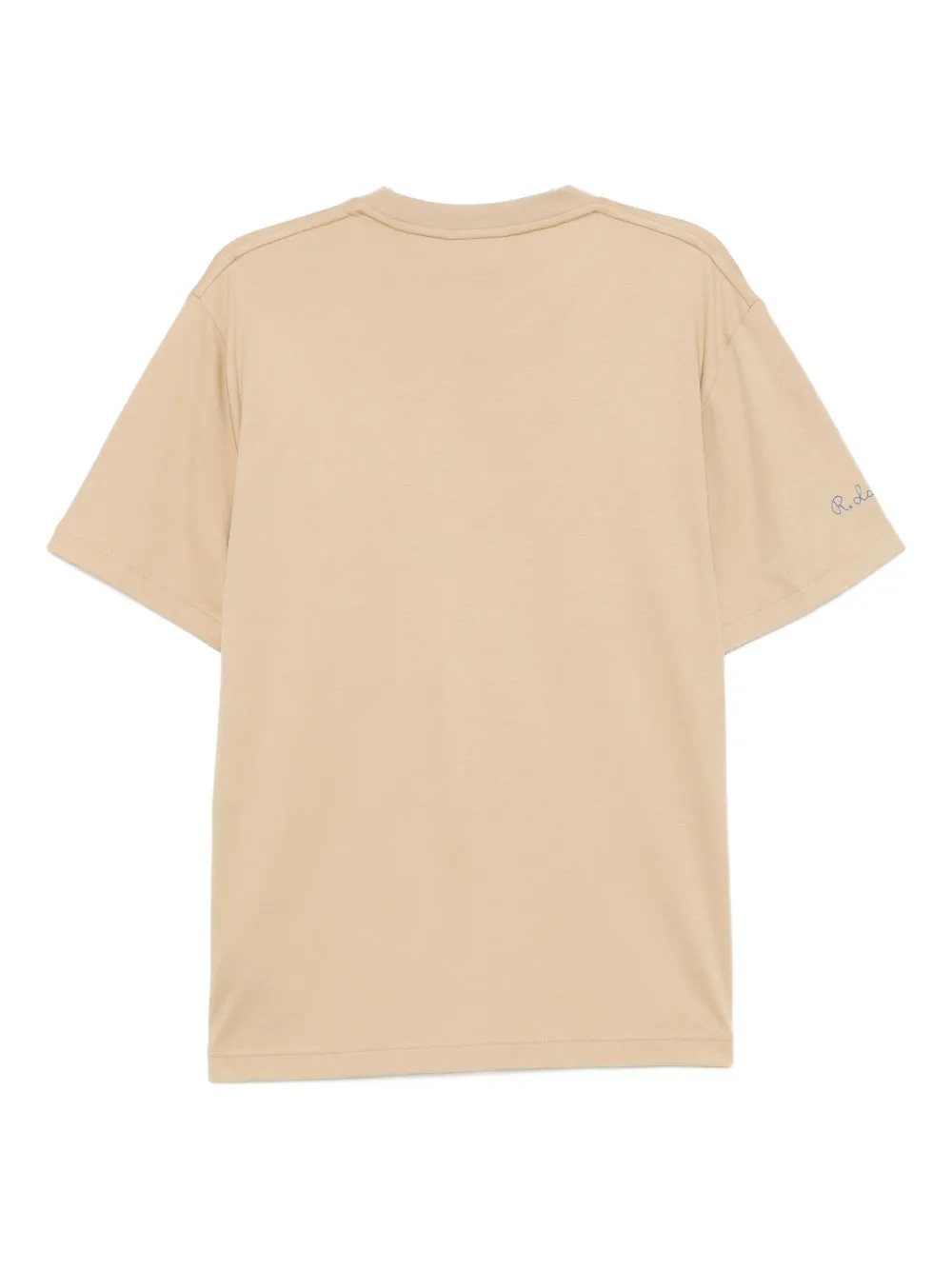 Lacoste T-shirt met kenmerkend borduurwerk - Beige